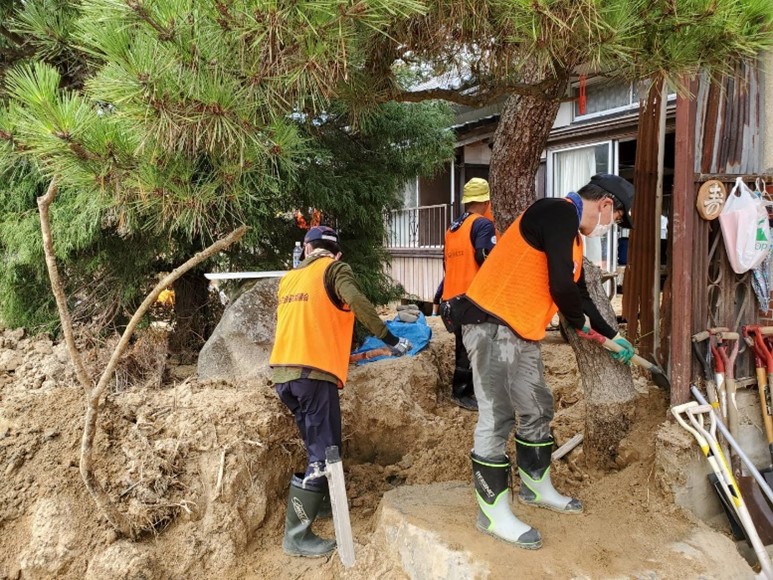 河北町被災地支援災害ボランティア